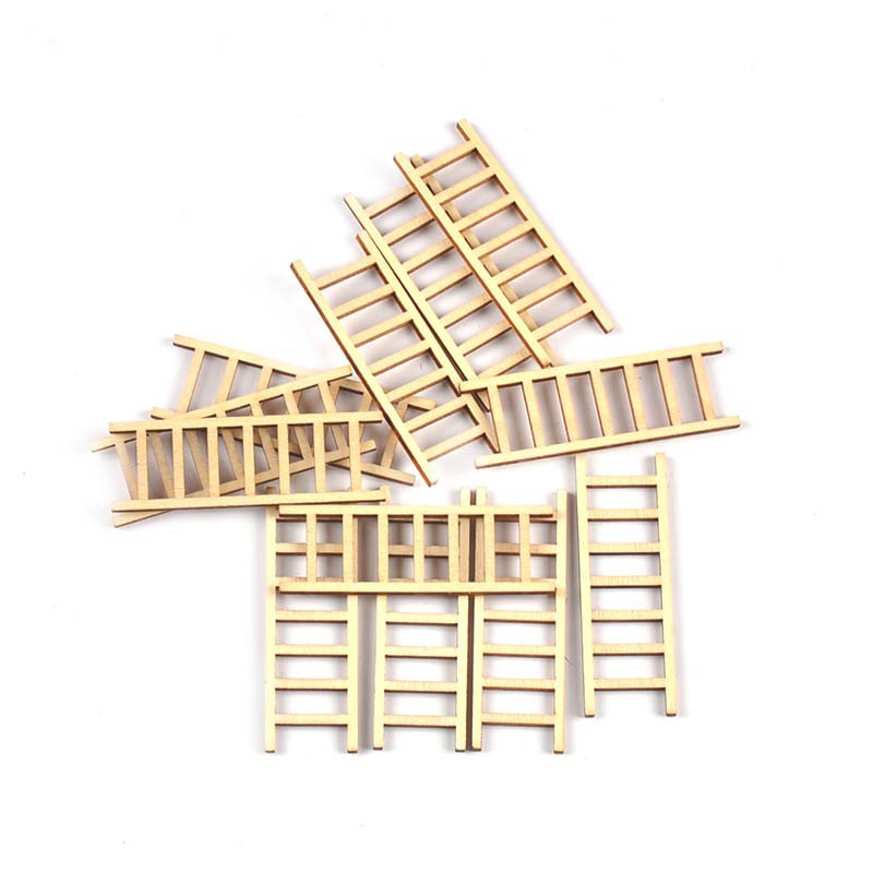Craft Embellishments - 20 sztuk/partia 20x60mm naturalna drabina drewno