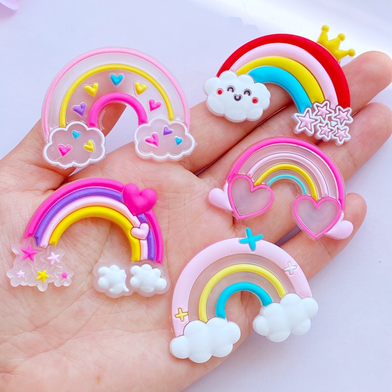 Embellishment Glue Craft - 10 sztuk nowy śliczny przezroczysty tęcza