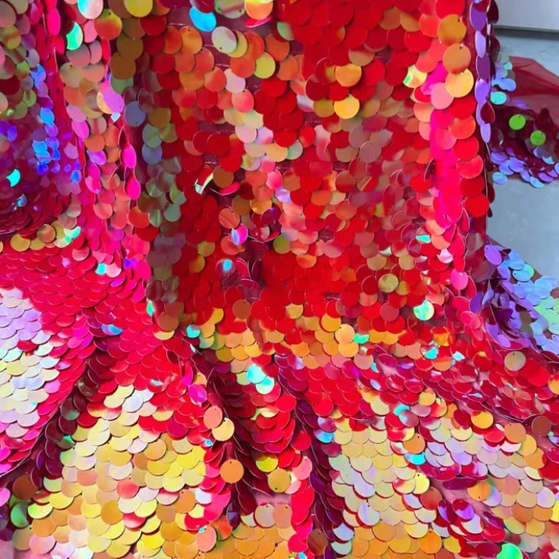 Crystal Mesh Fabric - Zaszyfrowane kryształowe cekinowy materiał do ceremonialnego