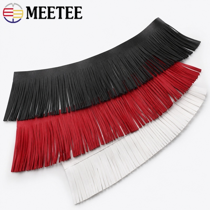 Fringe Ribbon Sewing - 2M 10-30cm Frędzle z Imitacji Skóry,