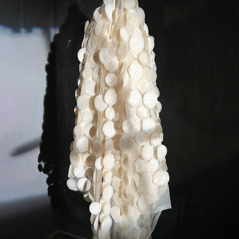 Tkanina siatkowa 3D wielowarst – Crystal Mesh Fabric recenzja i cena