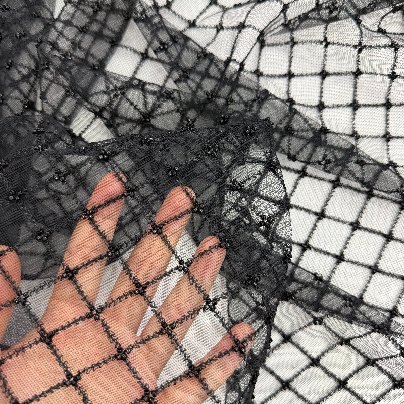 Tkanina Ripstop z koralikami,  – Crystal Mesh Fabric recenzja i cena
