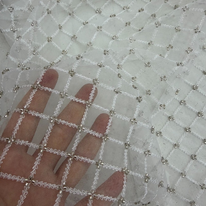 Tkanina Ripstop z koralikami,  – Crystal Mesh Fabric recenzja i cena