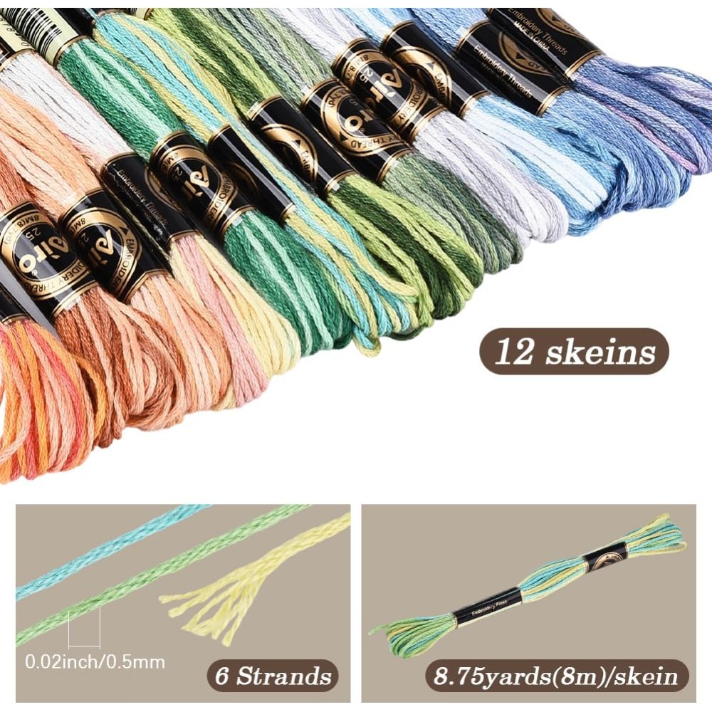 12 motków, 105 jardów, mulina  – Embroidery Embellishments recenzja i cena