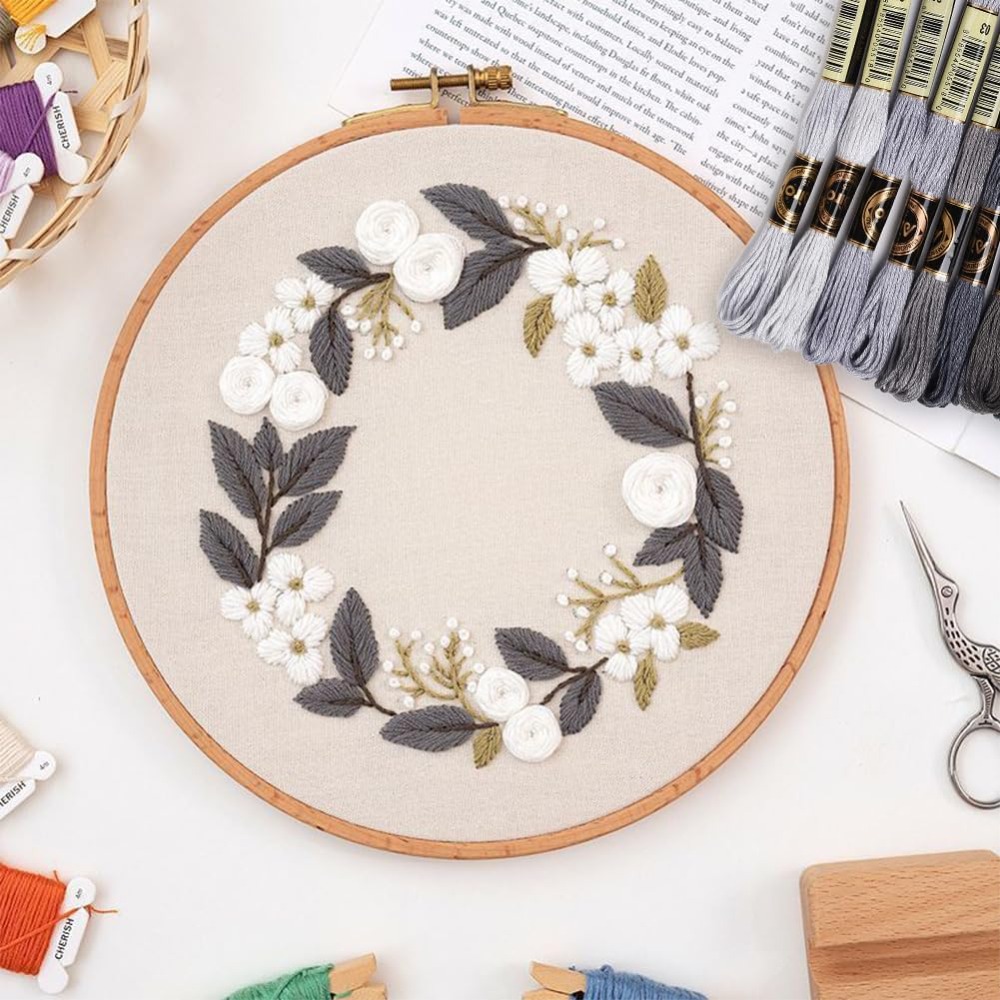 8 wężyków 70 jardów Szare bran – Embroidery Embellishments recenzja i cena