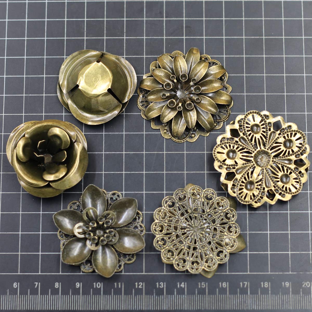 6 szt. Ozdoby połączenie kwiat – Craft Embellishments recenzja i cena